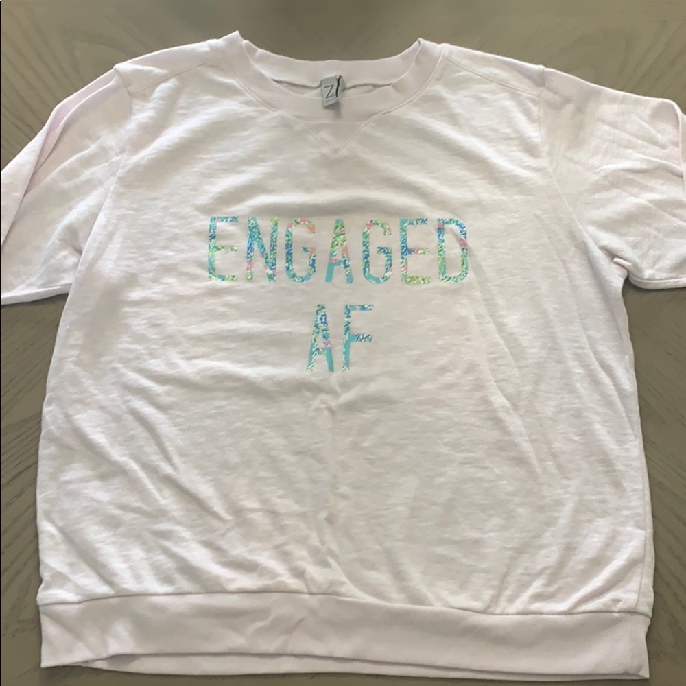 Engaged AF Z by Zella Lilly Pattern Pullover